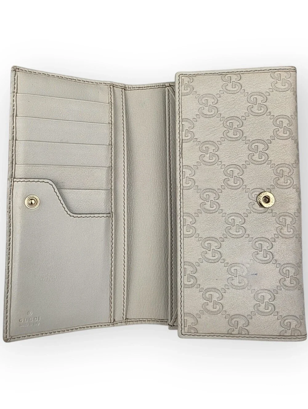 Gucci Guccissima Bow Signature Wallet Ivory - Picture 10 of 16